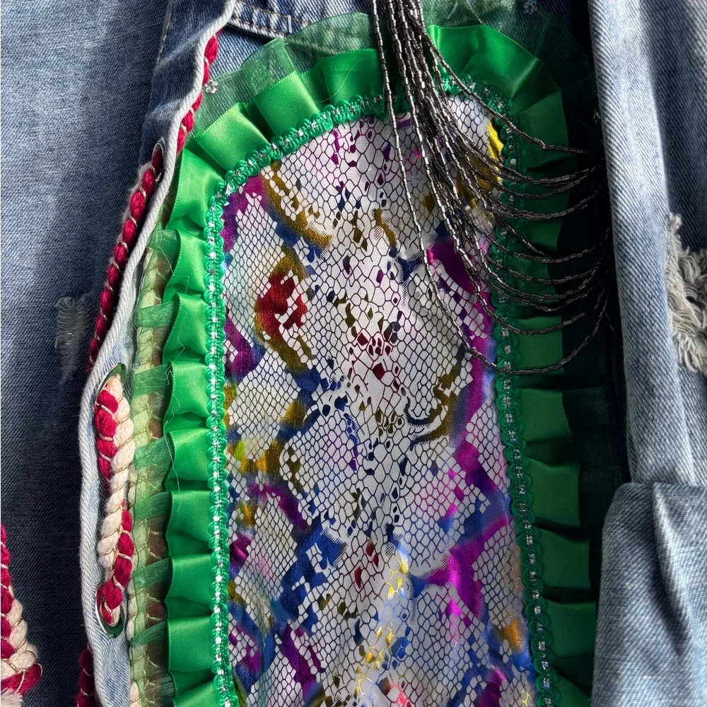 Eclectic denim/jean jacket - Picture 4 of 5
